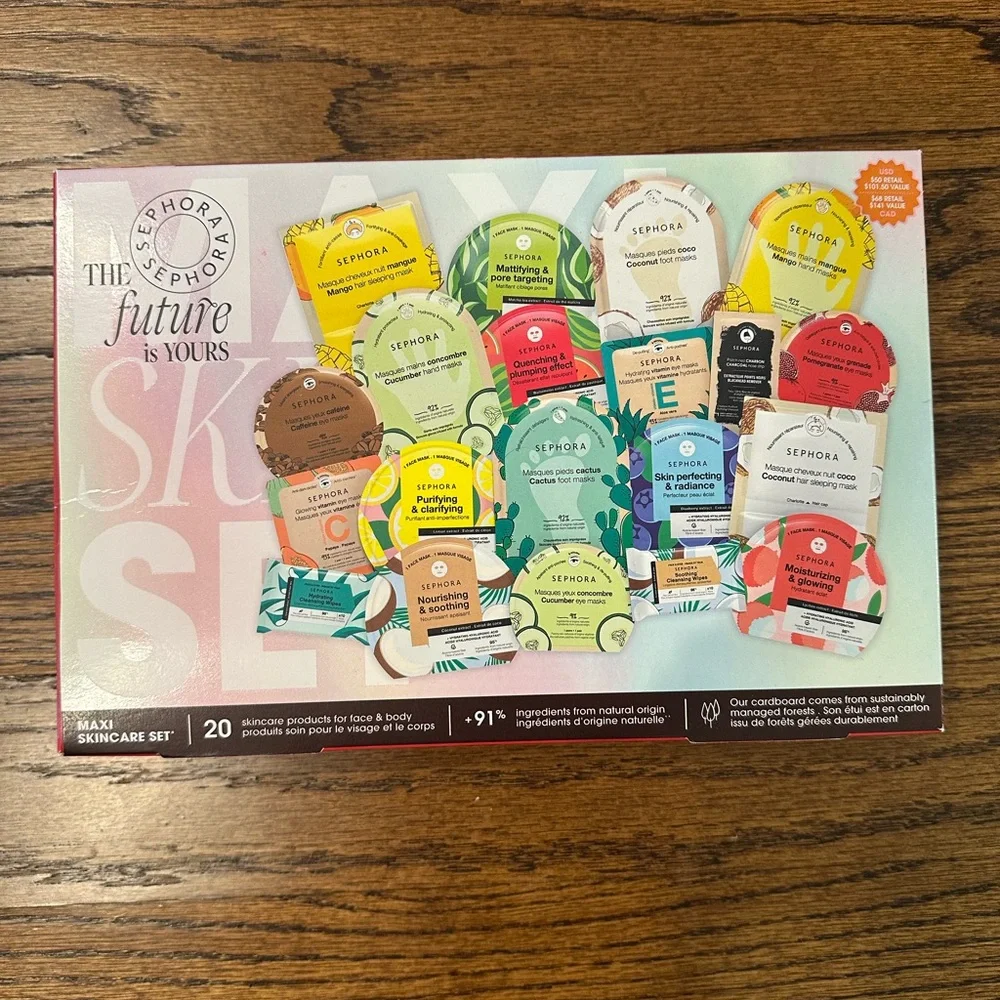 Sephora The Future is yours Limited Edition Maxi SkinCare Set NWT $50 $90 value - Picture 1 of 5